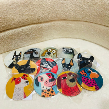 Ballay de Eschilo's Dog Wooden Coaster (RANDOM DESIGN)