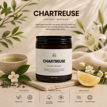 Chartreuse Coconut Beeswax Candle