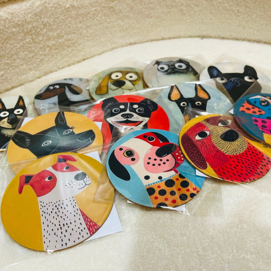 Ballay de Eschilo's Dog Wooden Coaster (RANDOM DESIGN)