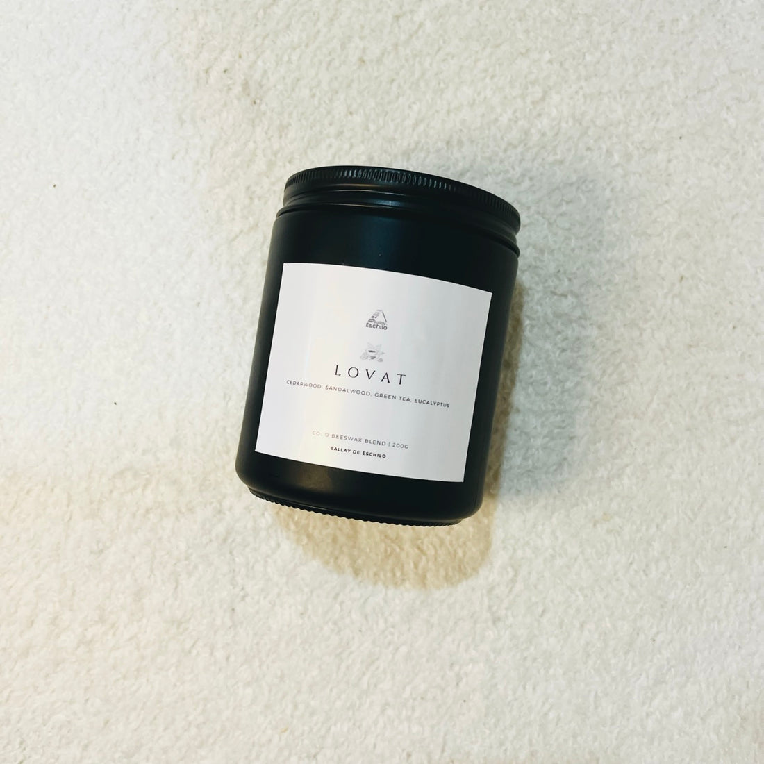 Ballay de Eschilo's 200g Coconut Beeswax Scented Candle