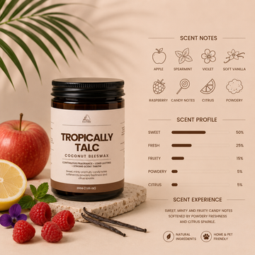 TROPICALLY TALC Summer Scent Scented Candle